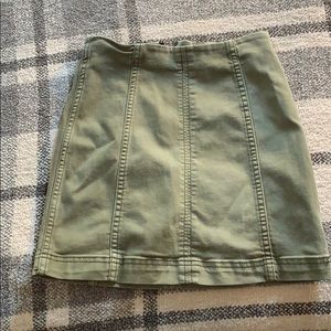 Free people army green skirt